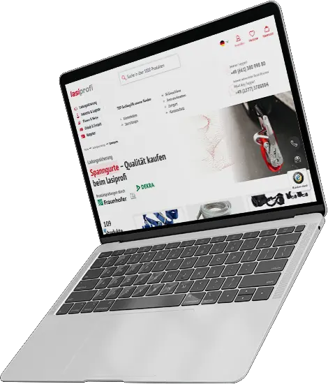 Lasiprofi auf einem Laptop