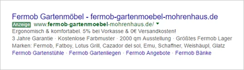 Mohren-Haus Garten AdWords