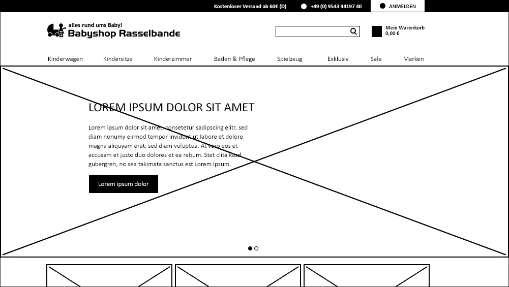 Babyshop Rasselbande Konzept