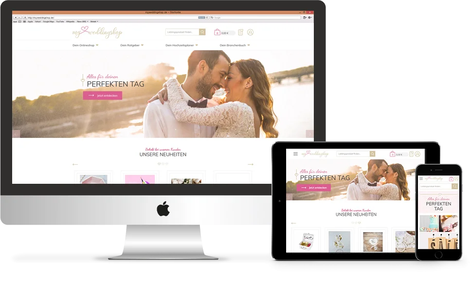 Responsive Webshop myweddingshop.de