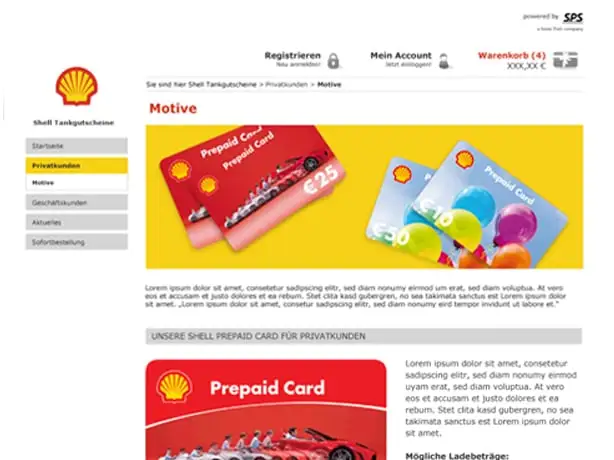 Shell Deutschland Tablet